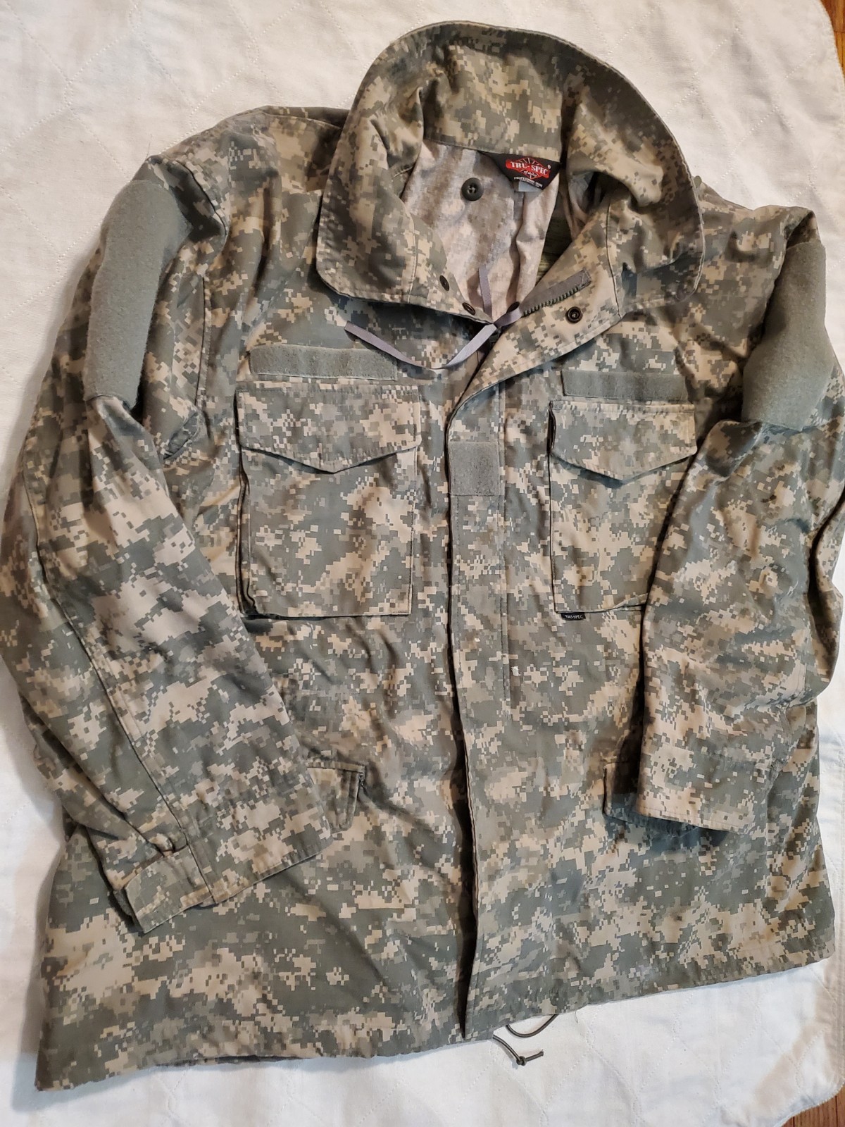 Size XXL Mens Tru-Spec Jacket Regular ACU Camo Cold Weather Field Coat Military