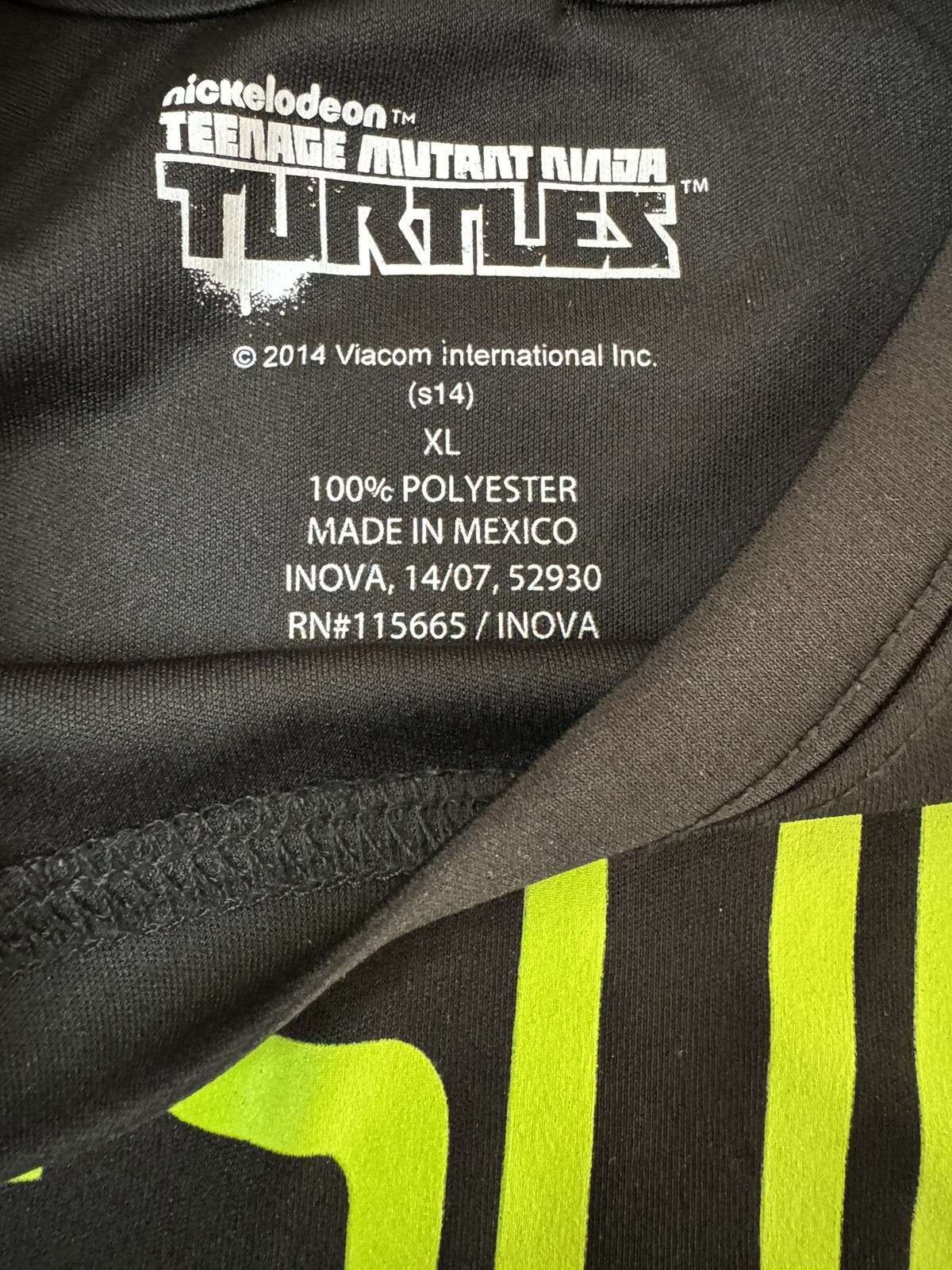 2014 Nickelodeon Teenage mutant Ninja Turtles Boys XL T-shirt