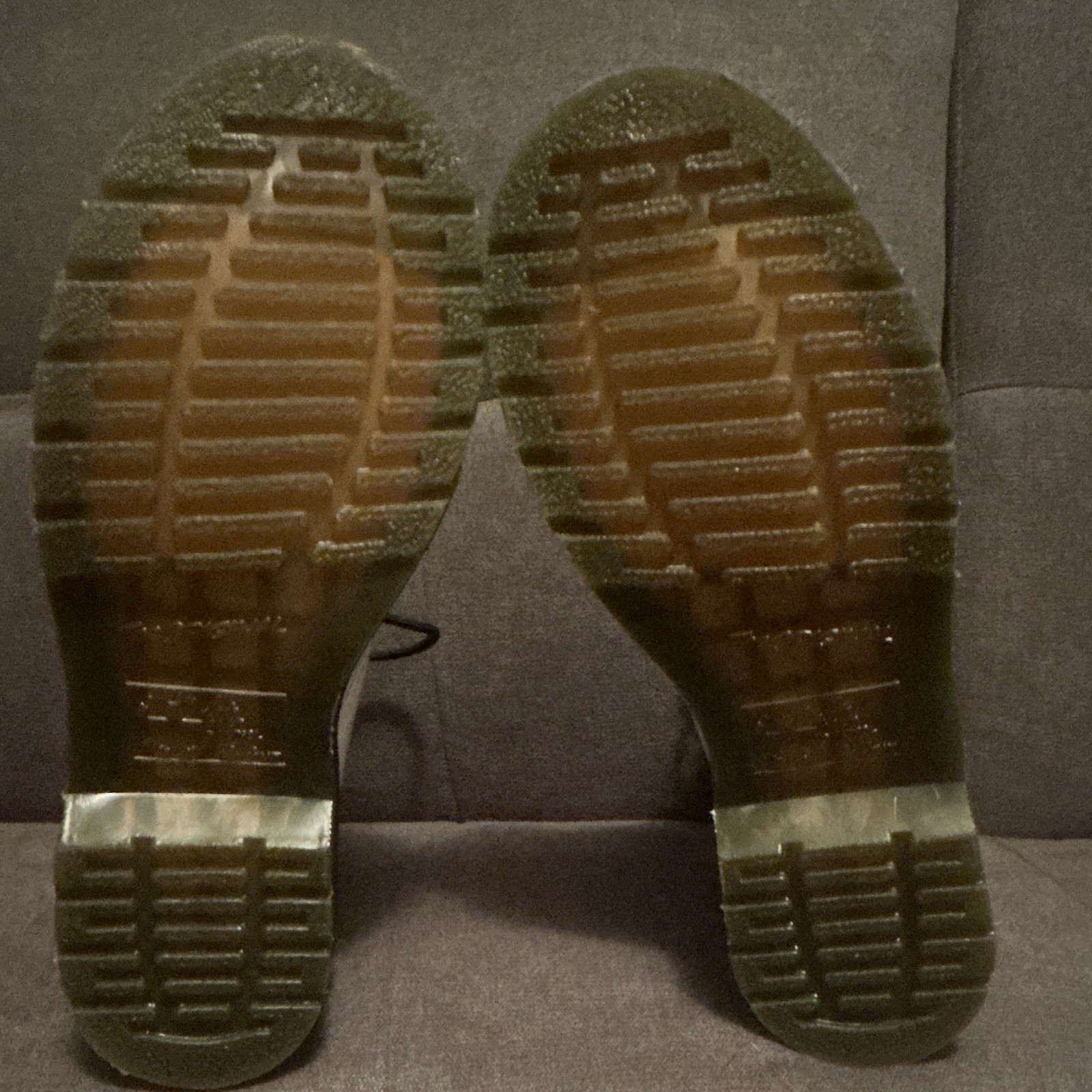 Dr DOC MARTENS Combat Boots,Womens Size 8, White Leather Lace-Up.