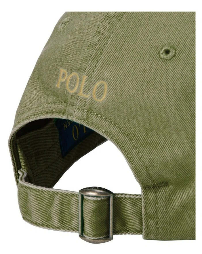 Polo Ralph Lauren Men’s One Size Cotton Chino Adjustable Ball Cap Olive Green