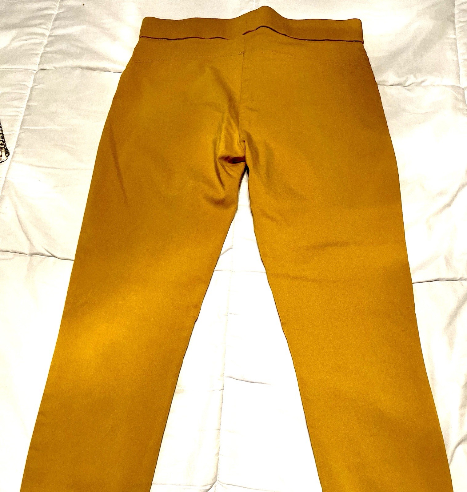 Dalia Yellow Dress Pants Straight Leg Flat Front Zipper Women’s Solid -Size 6