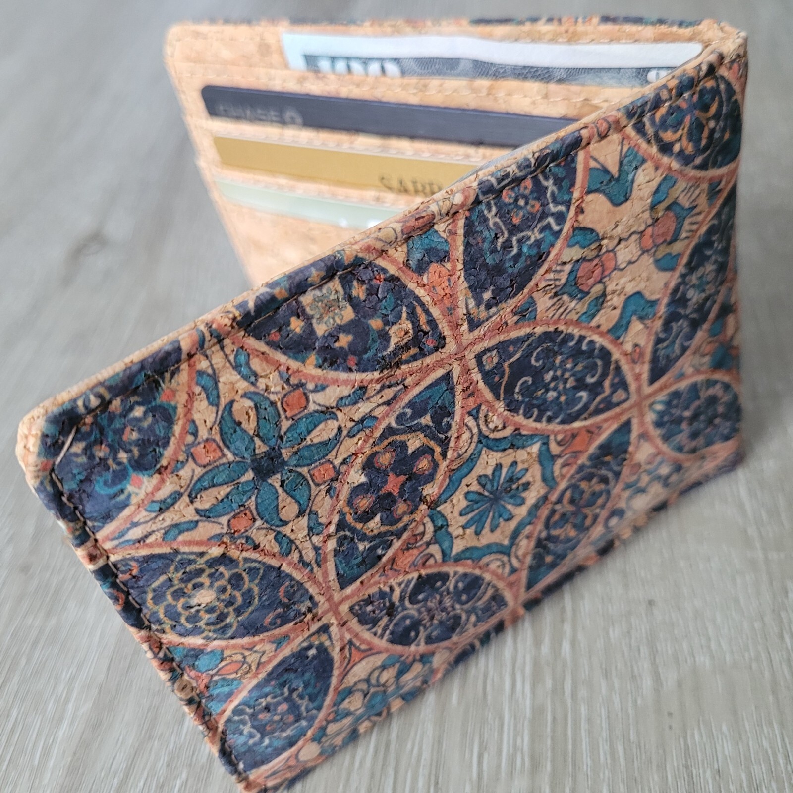 Super Slim Cork Men’s Wallet, Eco-Friendly Sustainable PETA approved V