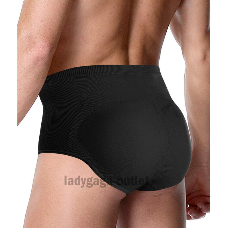 Men Padded Underwear Briefs Boxers Butt Lifter Hip Enhancer Shorts Shaper Pants
