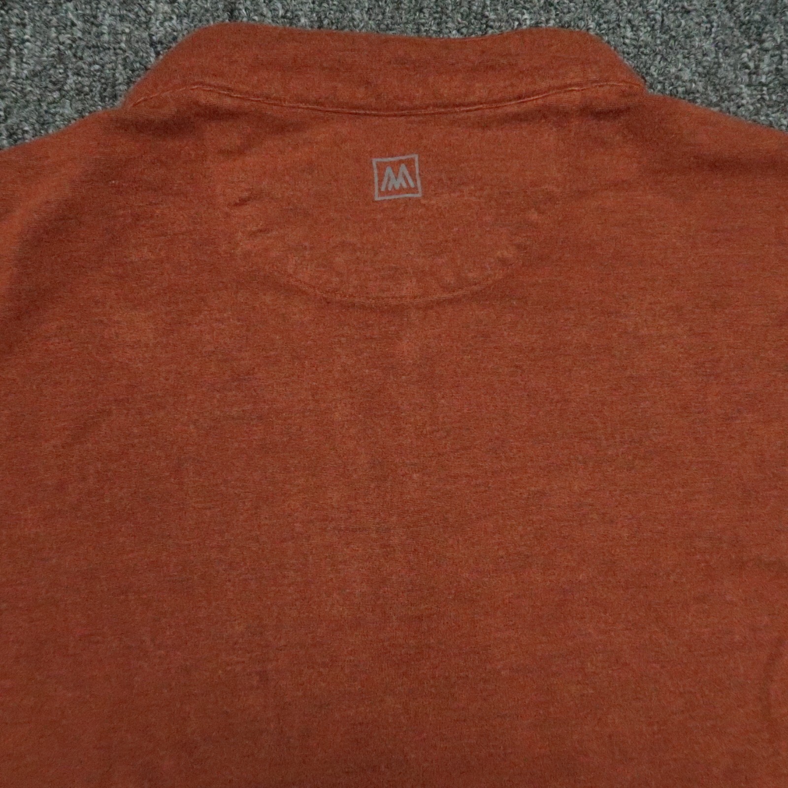 Mizzen Main Pullover Mens Large Burnt Orange Pullover Quarter Zip Sweater
