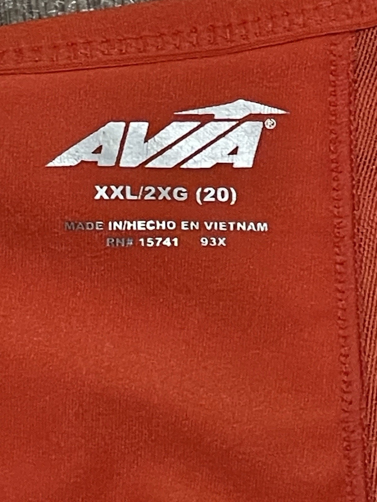 Avia Racerback Sports Bra XXL (20) RN#15741 93X Wire Free