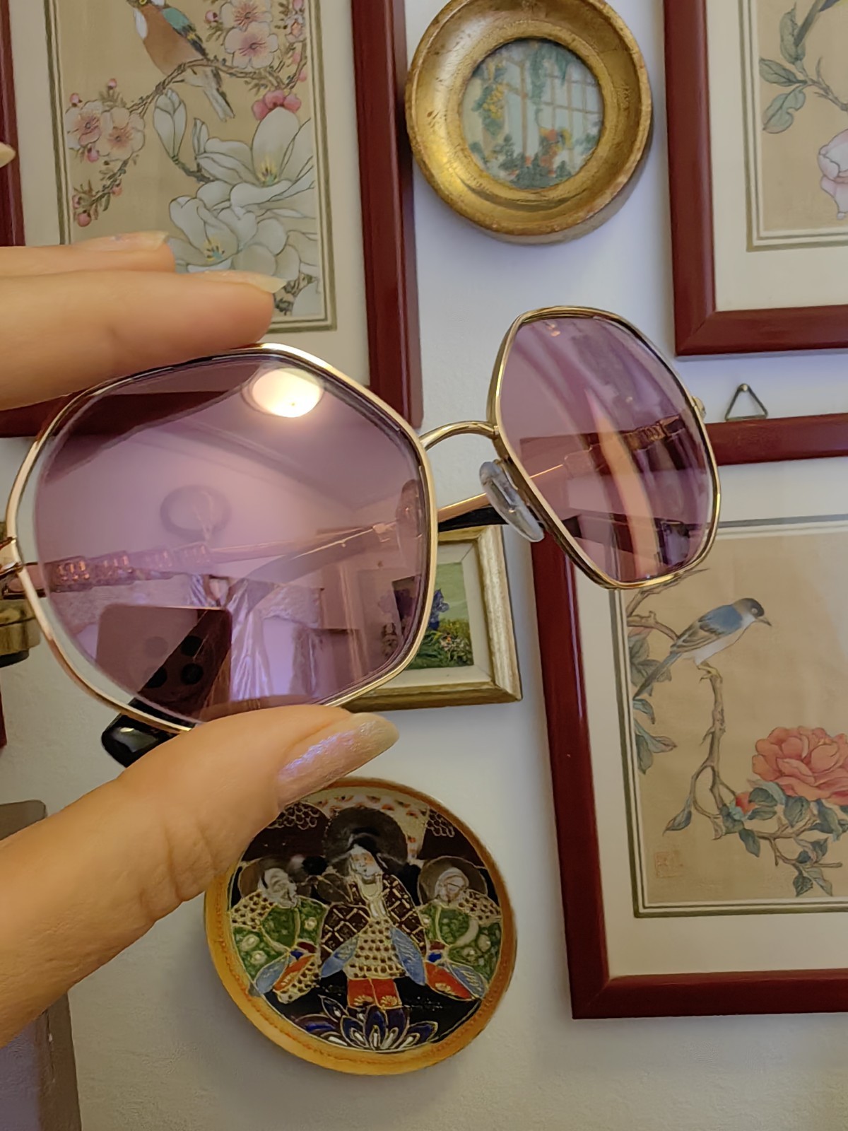 New Gold-Plated Sunglasses BVLGARI Italy