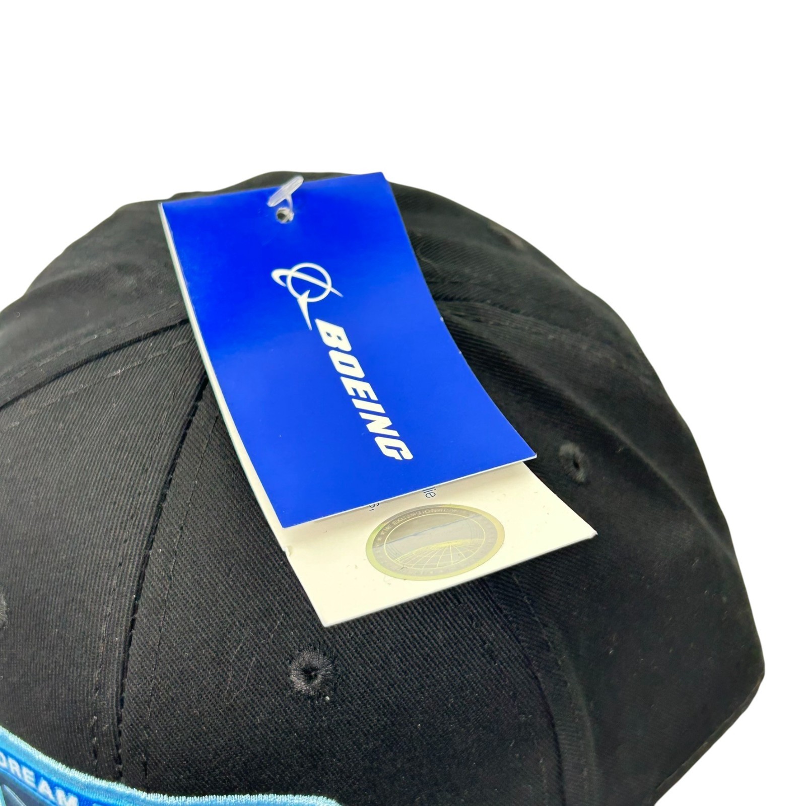 Boeing 787 Dreamliner Dream Delivered Hat Cap Mens Black Adjustable Strapback