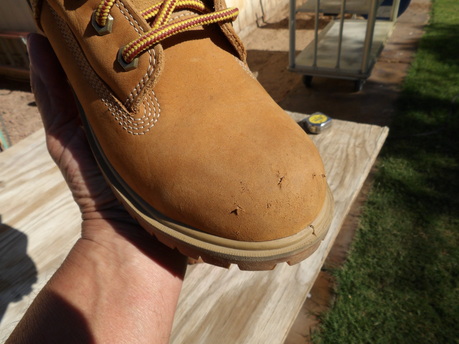 Timberland Pro-437 Steel Toe Water Proof Wheat Nubuck Work Boots Women’s 8