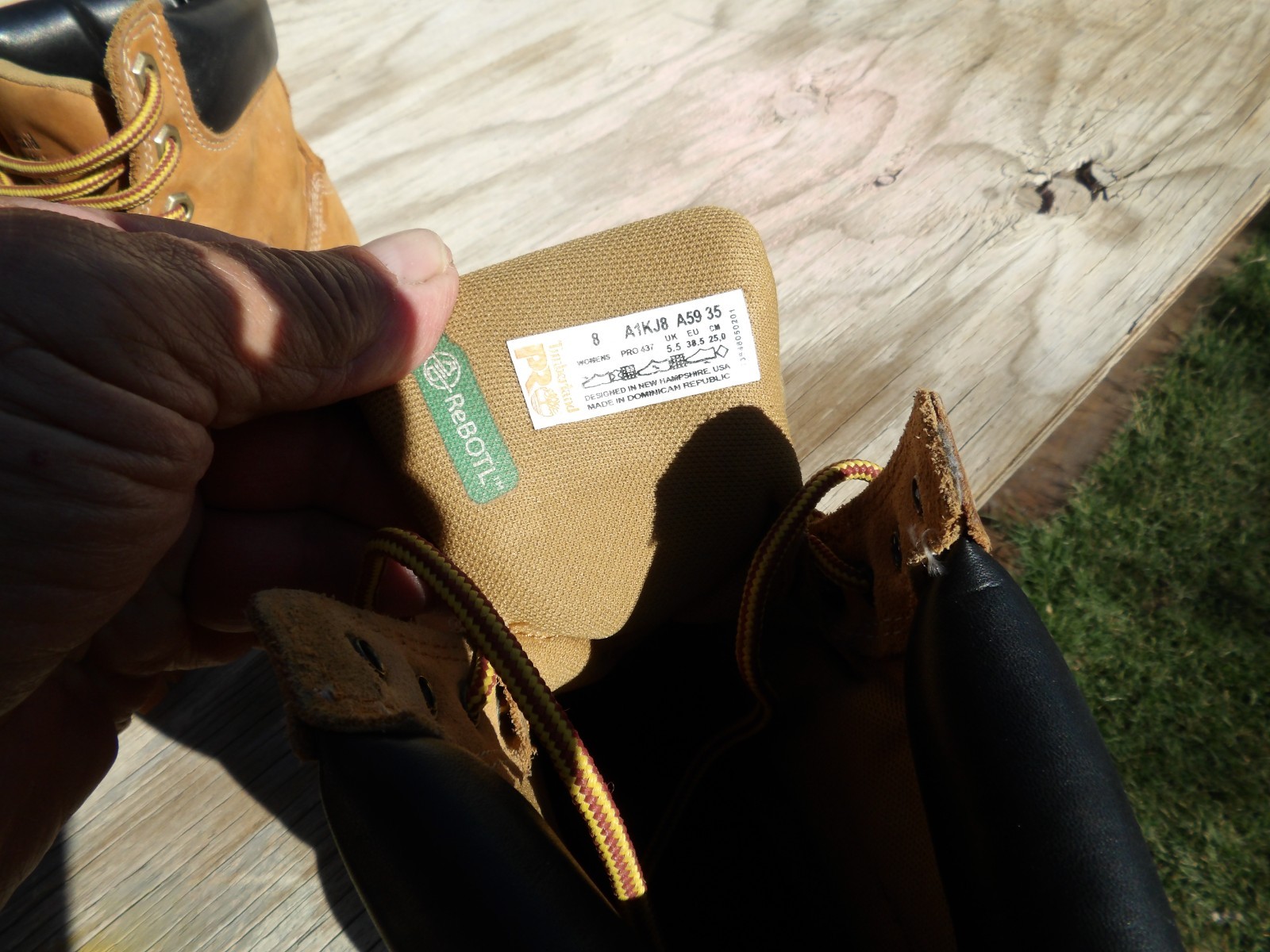 Timberland Pro-437 Steel Toe Water Proof Wheat Nubuck Work Boots Women’s 8