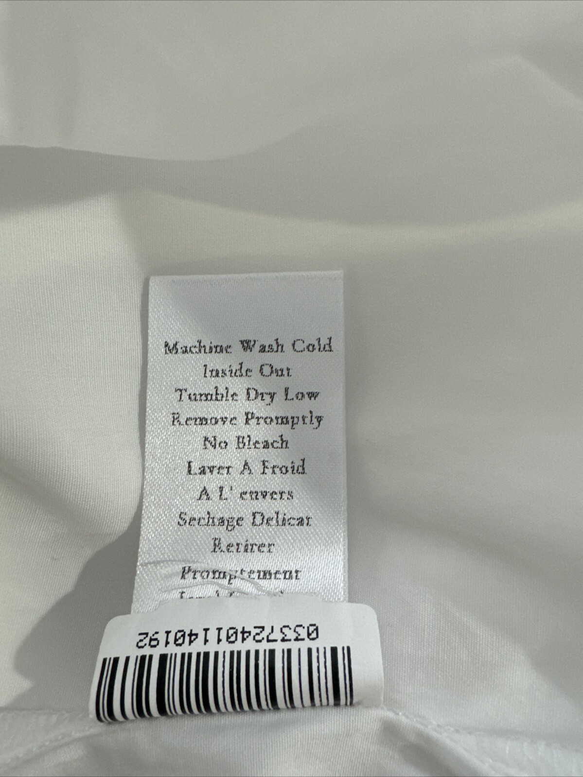 Frank & Eileen Italian Victoria Tuxedo Shirt Womens White SuperLuxe Sz L