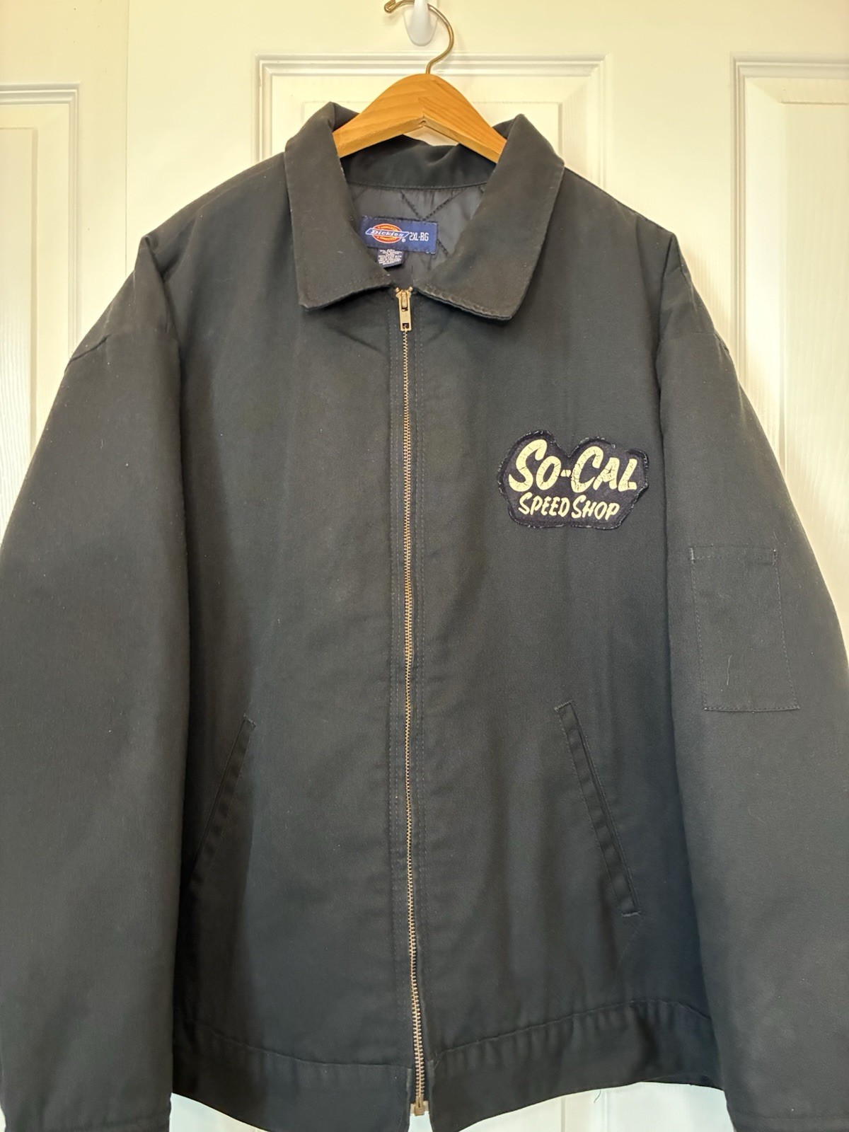 Vintage Dickies JT15BK Eisenhower Insulated So-Cal Speed Shop 2XL Jacket Patch