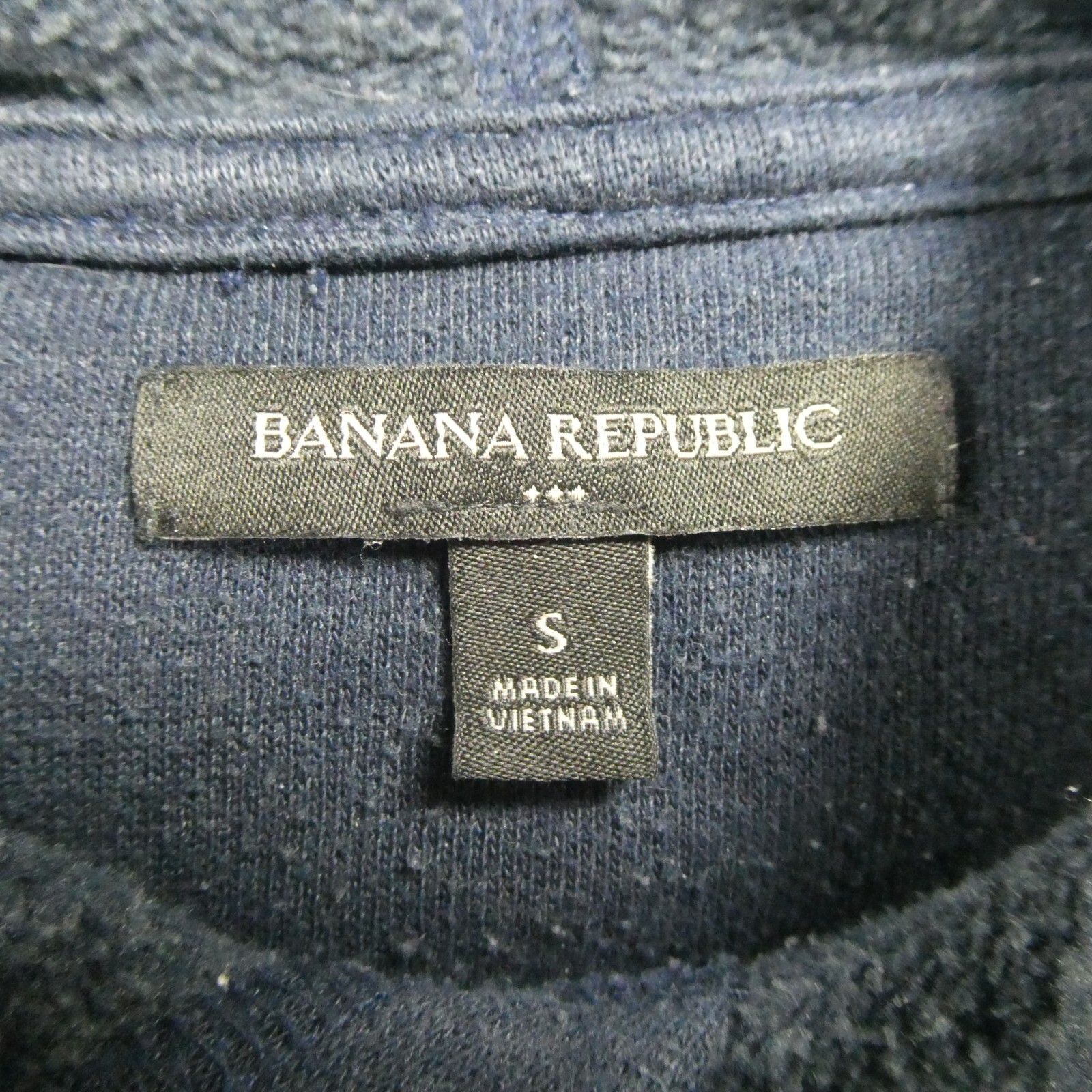 Banana Republic Factory Men’s Navy Blue Small Big Star Hoodie Sweatshirt
