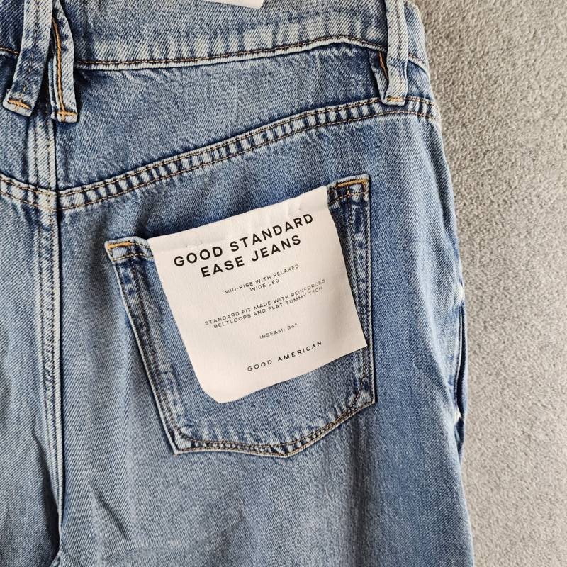 Good American Weightless Good Standard Ease Jeans Women’s 2/26 Indigo Faded