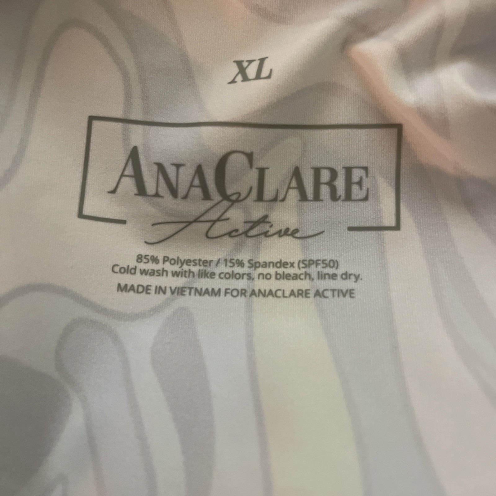 Ana Clare Active Sleeveless Flounce Dress Blue Green Yellow SPF 50 Size XL NWOT