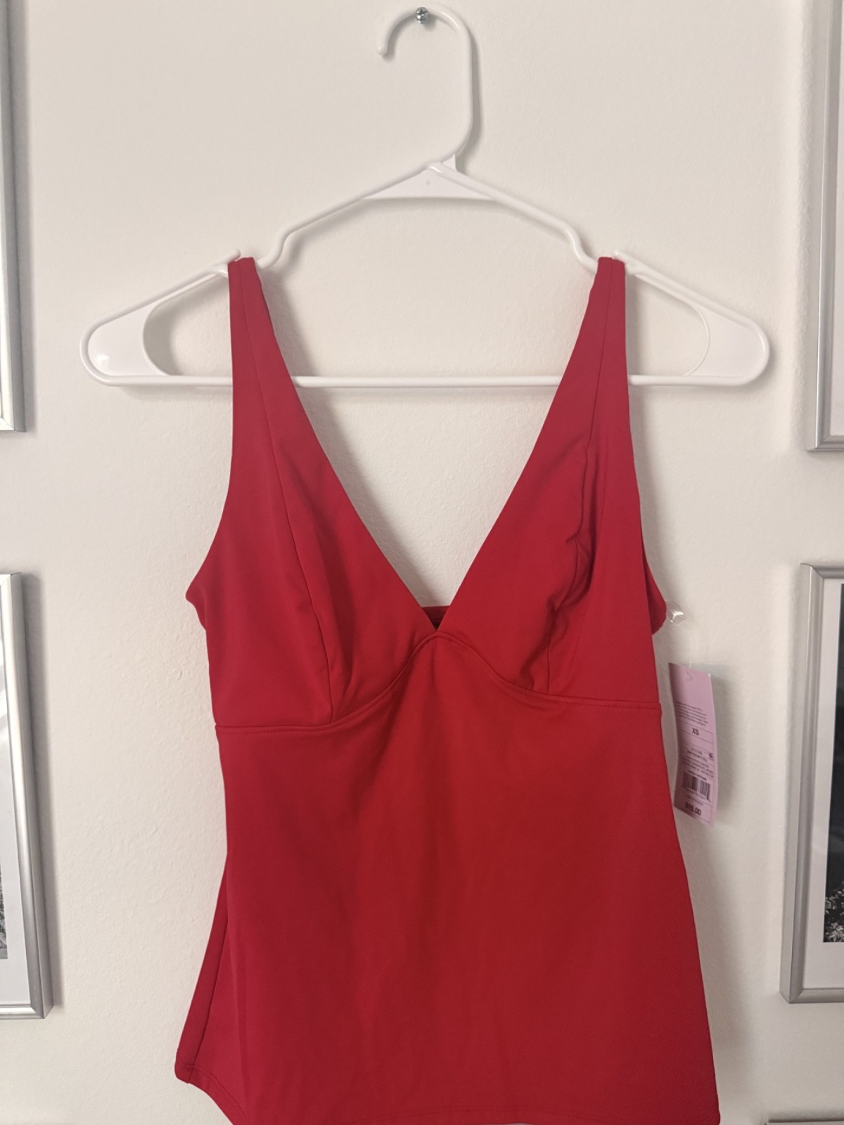 Wild Fable Red Casual Stretch Fabric Top