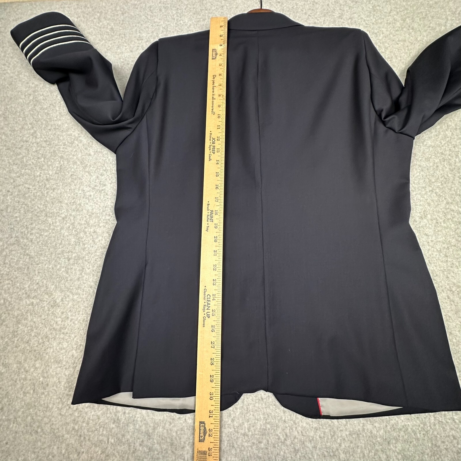 Brooks Brothers NetJets Suit Navy Blue Pilot 2 Piece 2 Vent Blazer 44R Pants 38