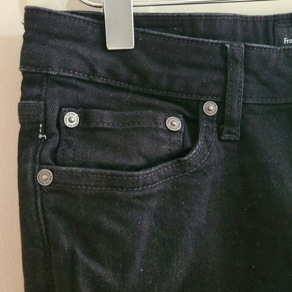 Frank & Oak Debbie Skinny Jeans Black 28 Mid Rise