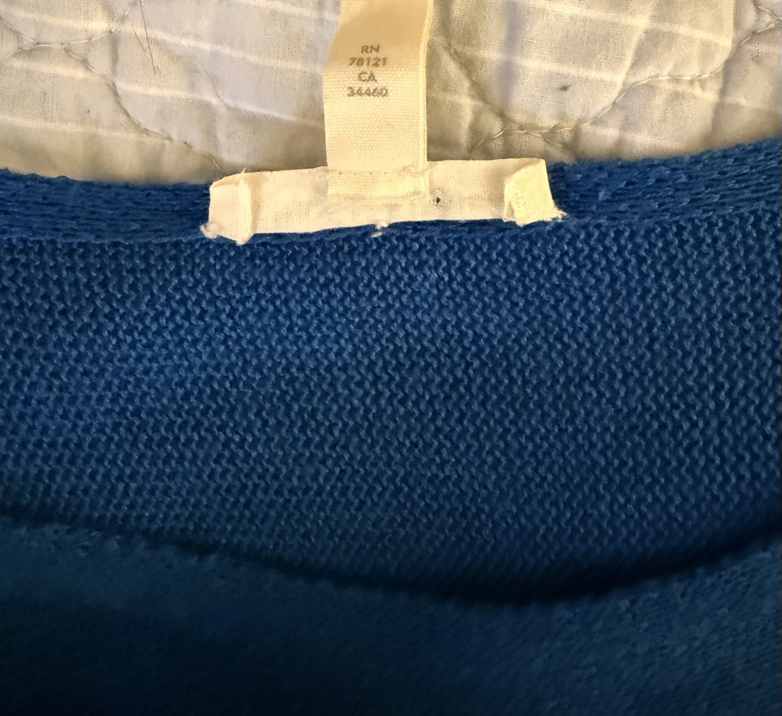 Eileen Fisher Royal Blue Organic Linen Knit Short Sleeve Top Plus 2X