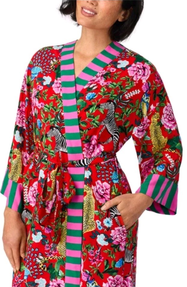 ROOM SERVICE LADIES’ WOVEN ROBE WITH POCKETS
