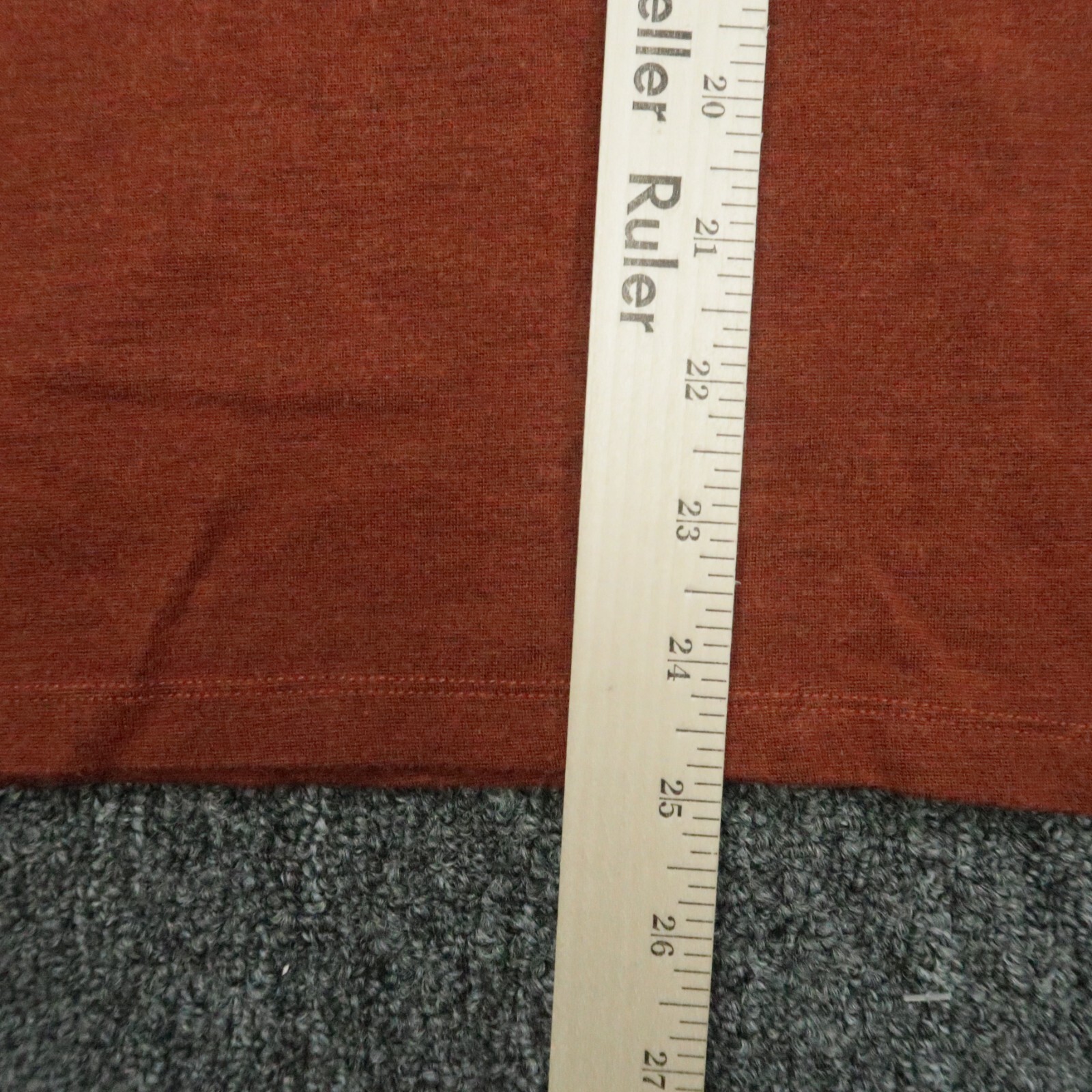 Mizzen Main Pullover Mens Large Burnt Orange Pullover Quarter Zip Sweater