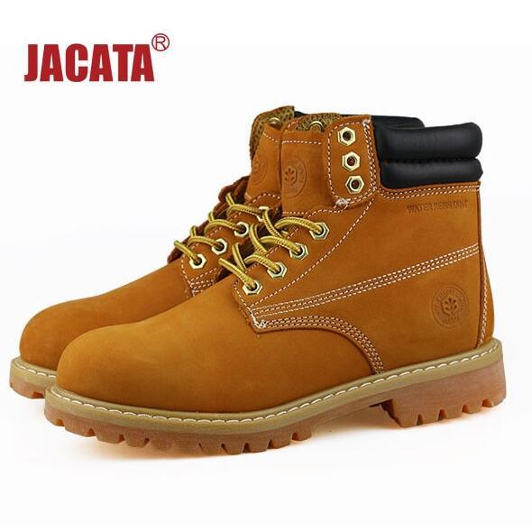 Jacata Men’s All Season Work Boots Casual Shoes Water Resistant Leather 8601