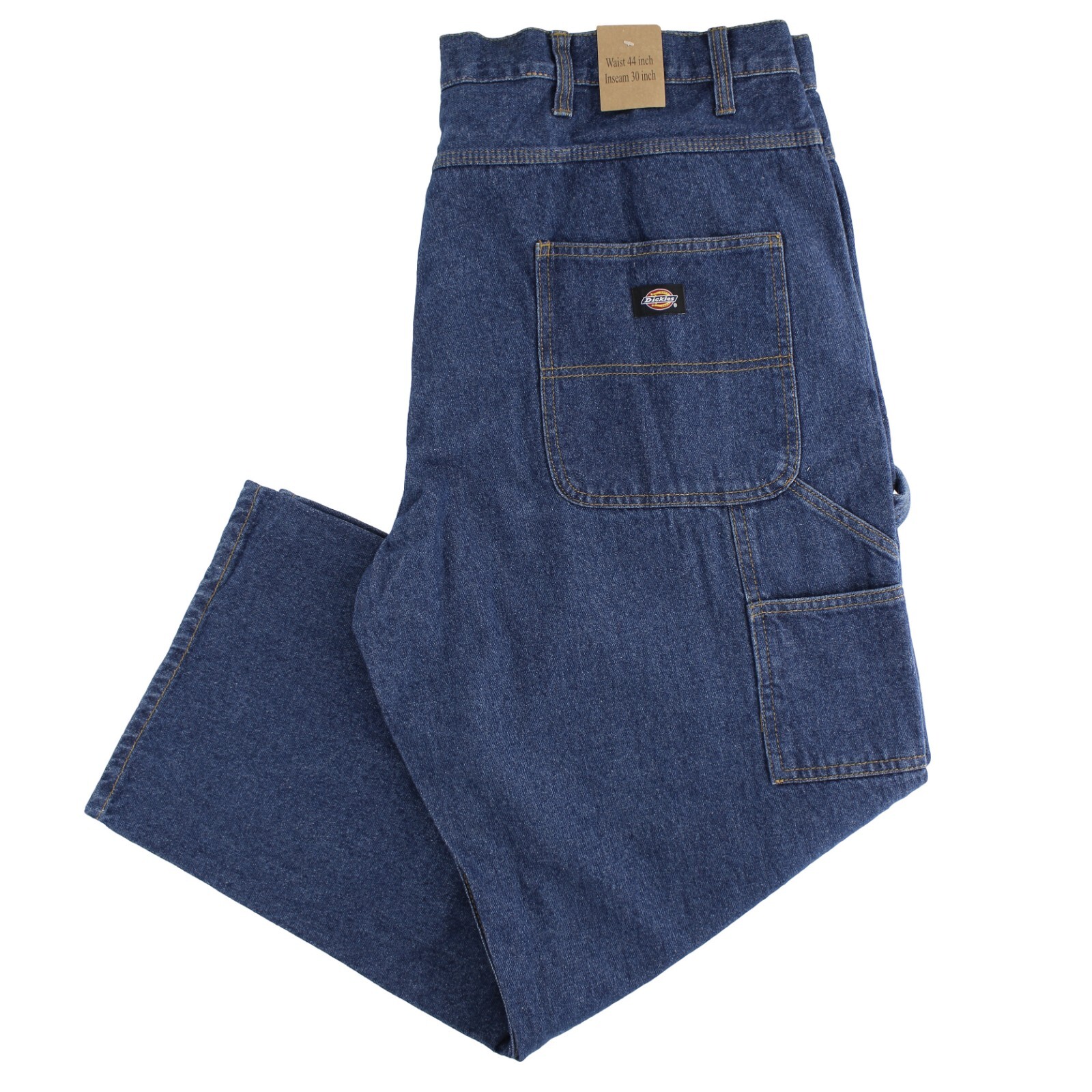 Dickies Carpenter Pants, Men’s Big & Tall Denim Jeans, 8-Pocket, Hammer Loop