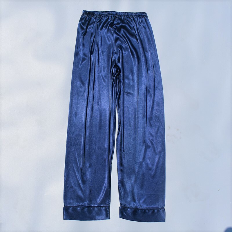 Womens Satin Pants Silk Lounge Pants Pajama Bottoms POCKET Sleepwear US Company