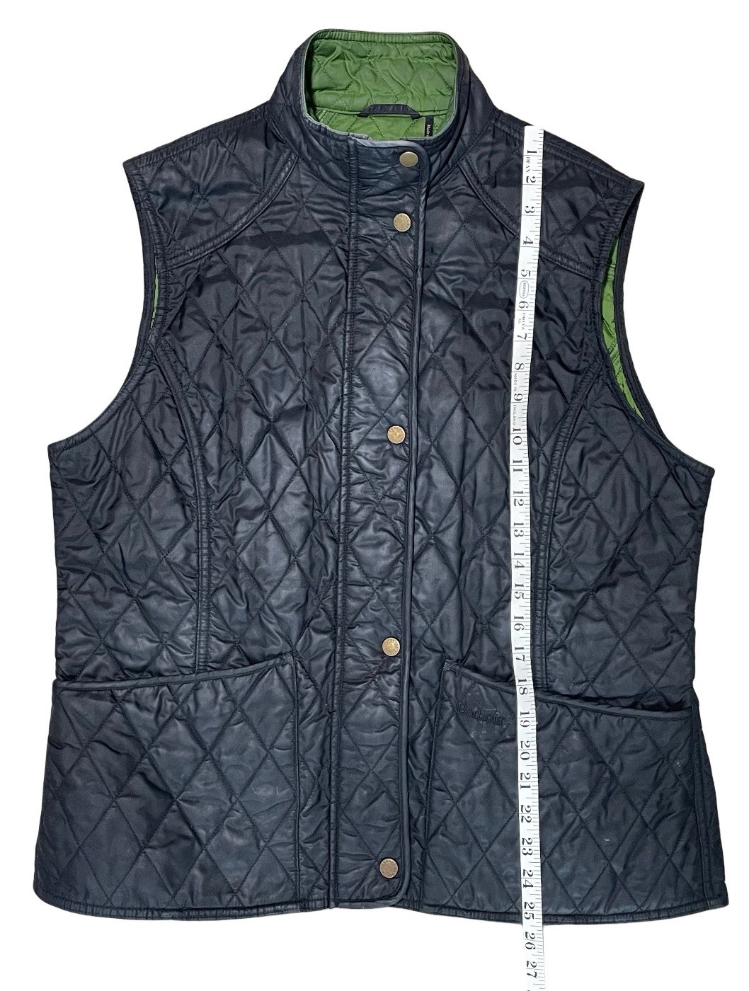 Ladies Barbour Summer Liddesdale Classic Quilt Waistcoat / Gilet Jacket Size 12