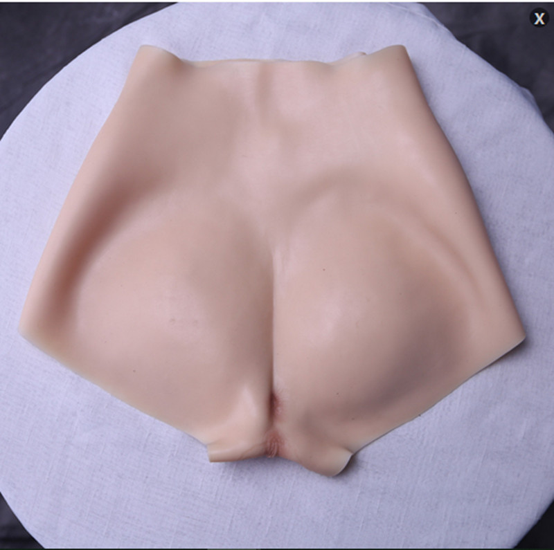 US Stock Silicone Panty Thicken Hip Underwear Vagina Pant Transgender Cosplay