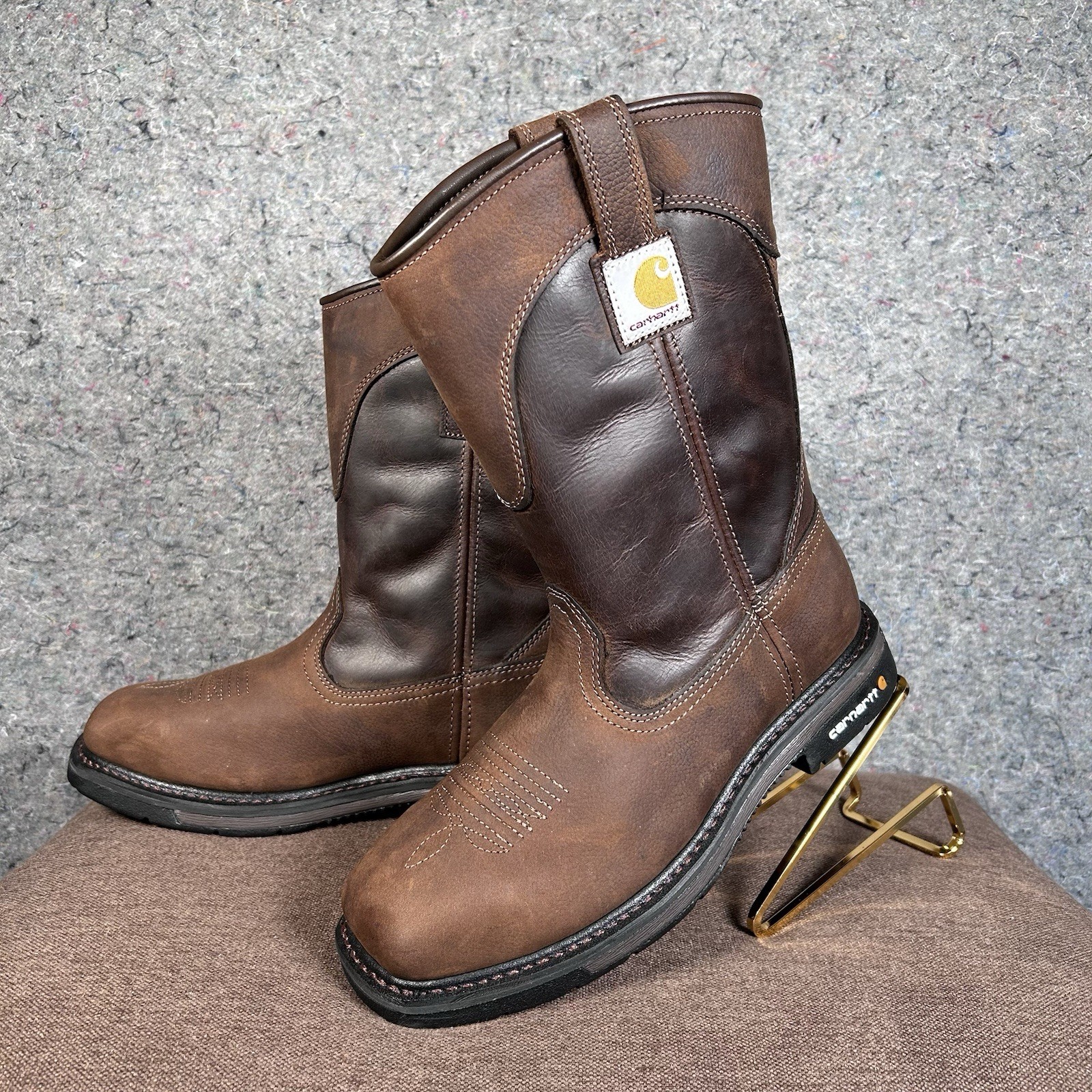 Carhartt Wellington Oil Tanned Leather Work Boots Steel Toe CMP1218 Size 9 NEW