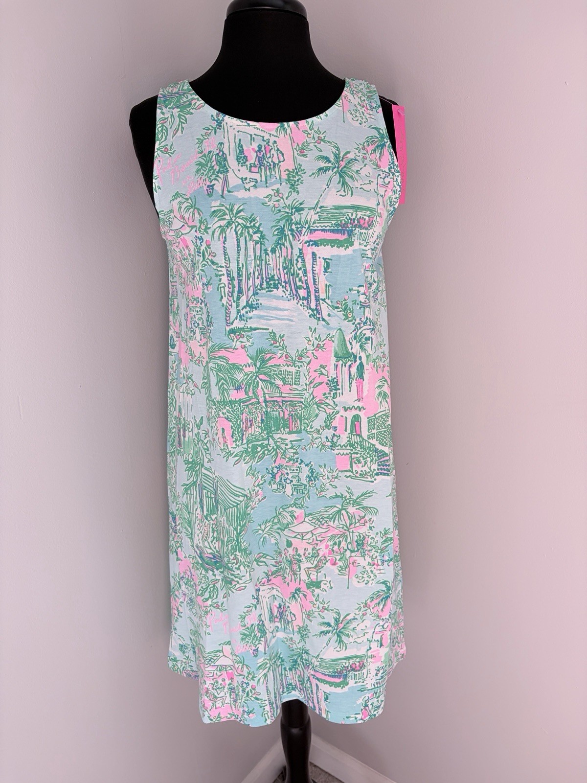 NWT Lilly Pulitzer Kristin Lilly Loves Palm Beach Dress Size Medium – AWESOME