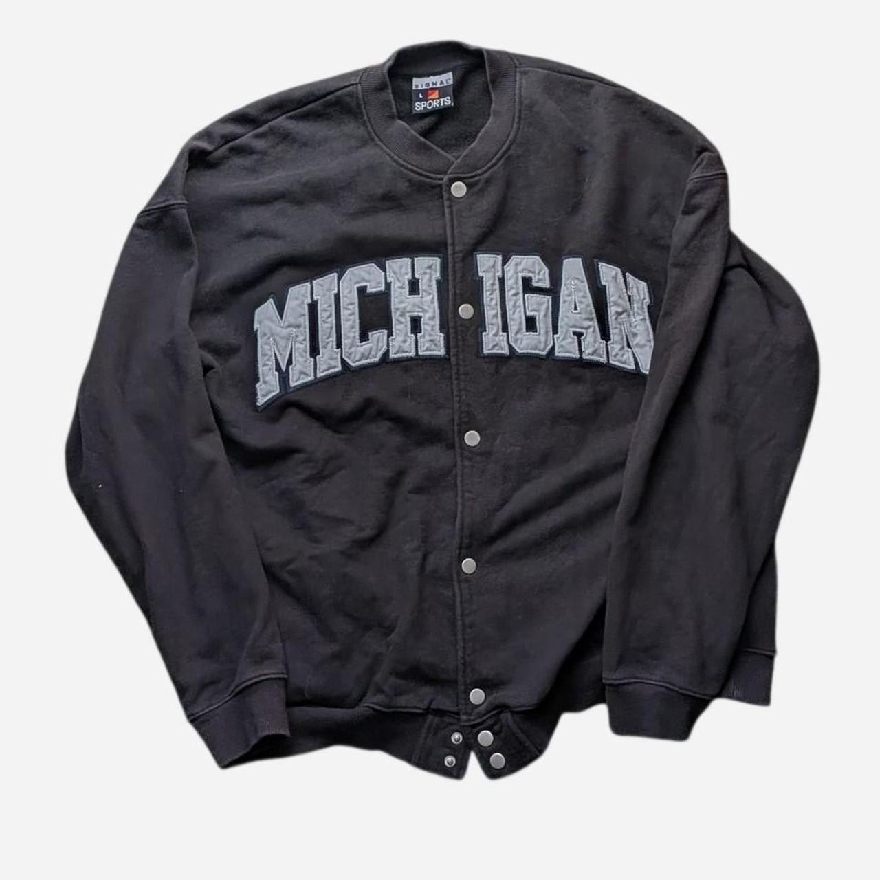 Michigan 90s signal sports button up Jacket