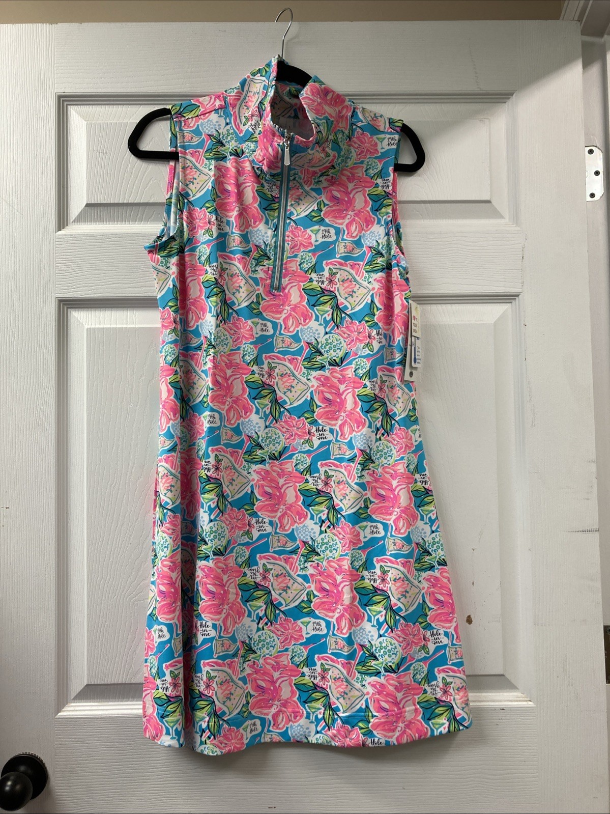 Lulu B L Sleeveless Quarter Zip Golf Dress