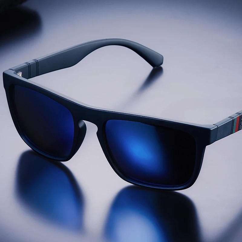 Fashion Square Vintage Polarized Sunglasses Men Women Retro Driving Fishing Sun