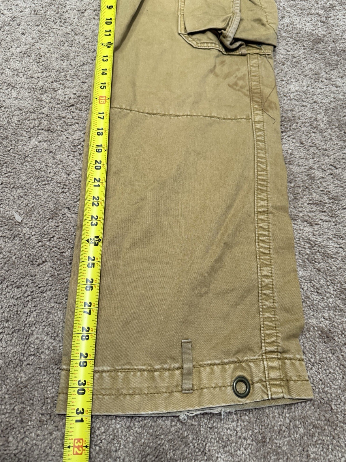 Gap Pants 35×32 Men Army Cargo Military Parachute Distressed Vintage Y2K