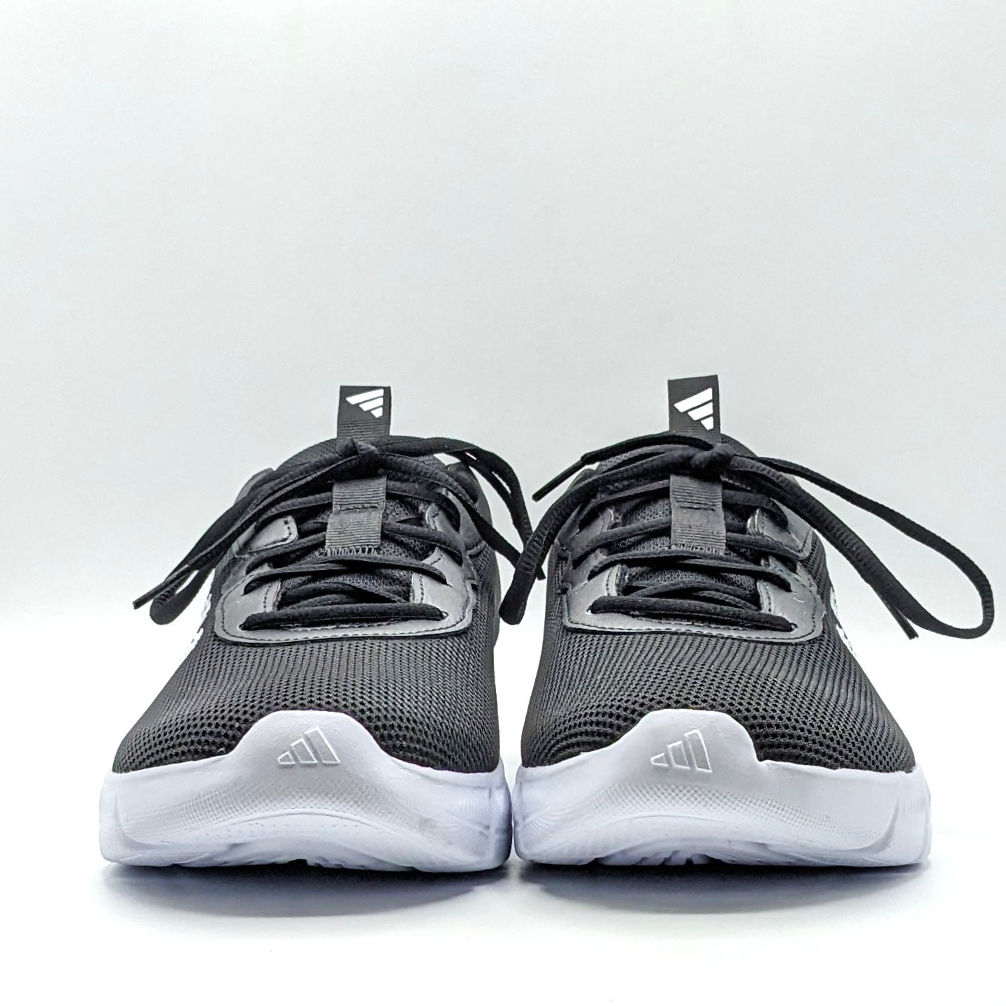 adidas “Cloulfoam Flex Laces” Men’s Everyday Wear Walking Shoes [Black/Wide] NEW