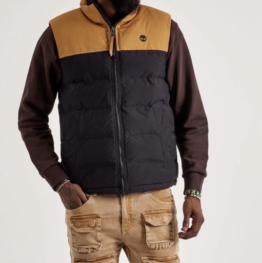 Timberland Mount Welch Puffer Vest Men’s Size Small Zip Insulated Tb0a22xm P57