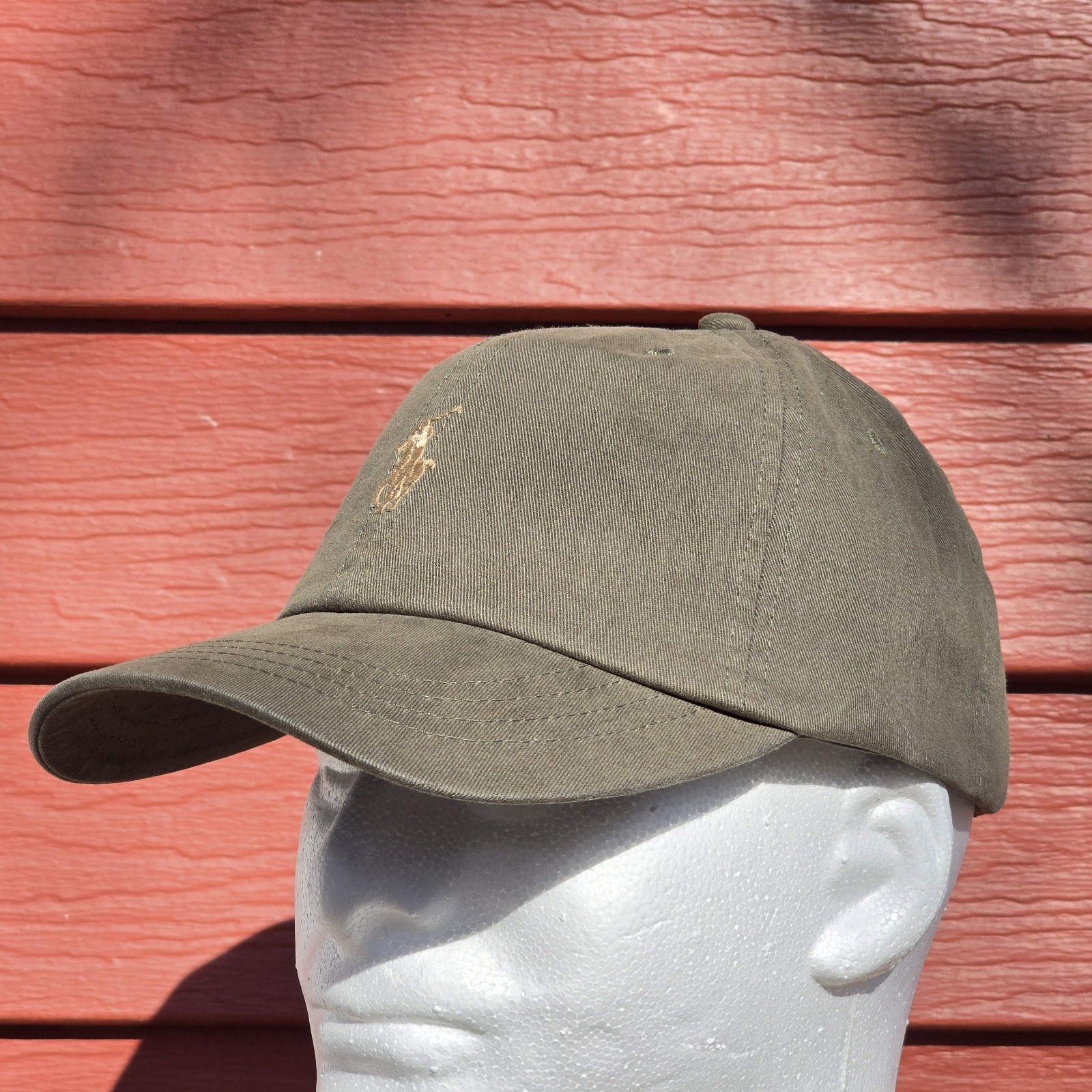 Polo Ralph Lauren Men’s One Size Cotton Chino Adjustable Ball Cap Olive Green