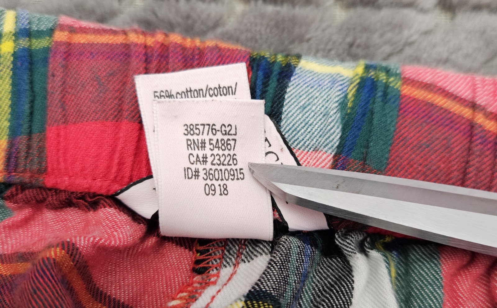 Victoria’s Secret Pajama Pants Size XXS Women’s Red Green Plaid Cotton Blend