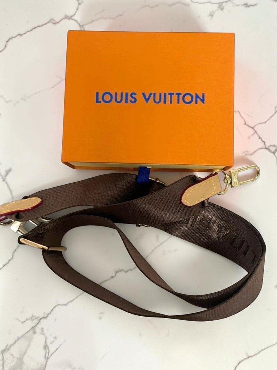 Louis Vuitton Adjustable Brown Shoulder Strap Crossbody Bag Pouch Replacement LV