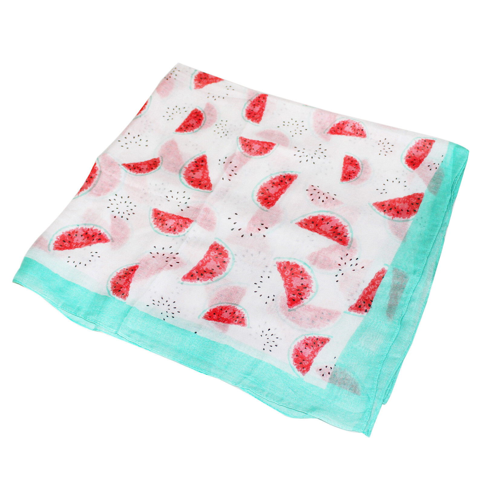 Premium Watermelon Print Cotton Blend Scarf Wrap