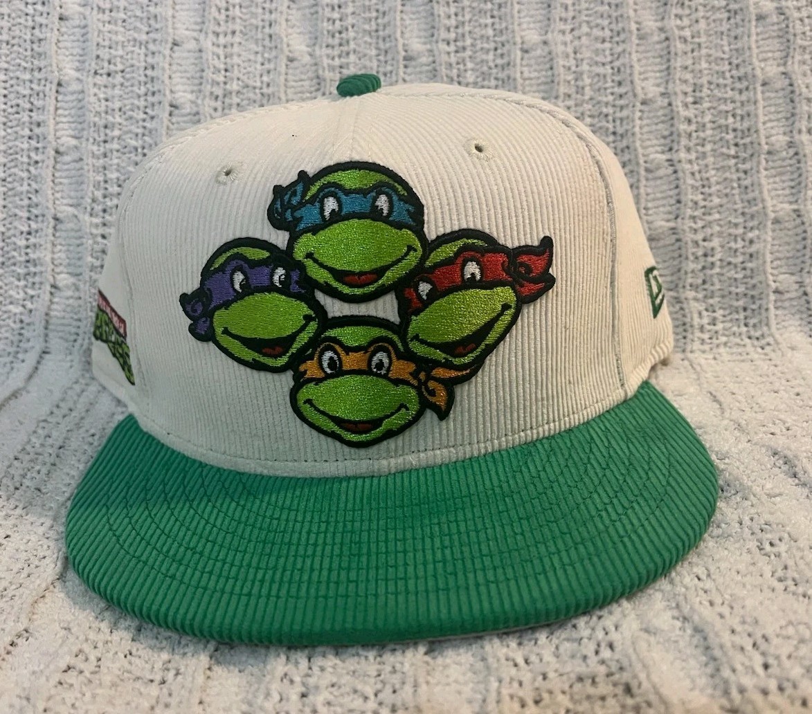 New Era Teenage Mutant Ninja Turtles Corduroy Cream Green 9Fifty Snapback Hat