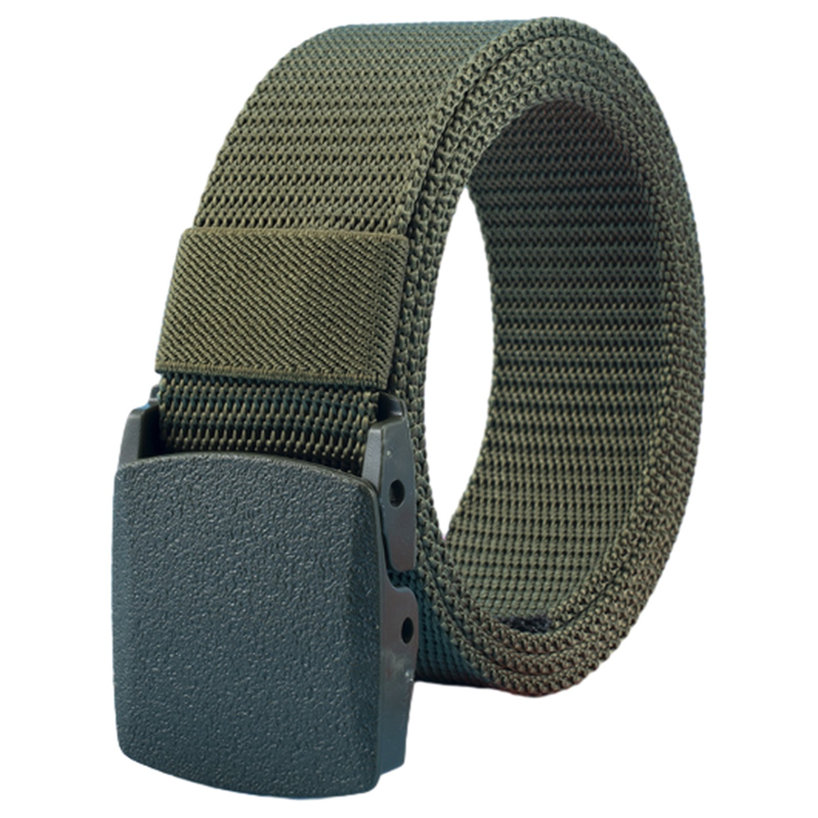 Heavy Duty Adjustable Tactical Military Style Belt Hypoallergenic Plastic Buckle
