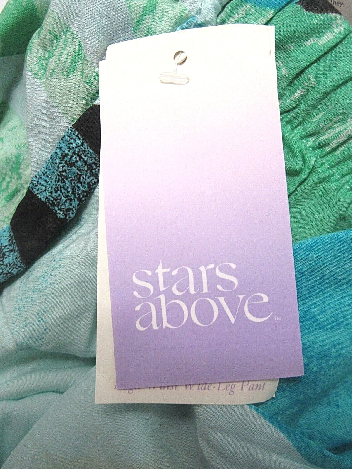 Stars Above Blue Leaf Womens Pajama Pants