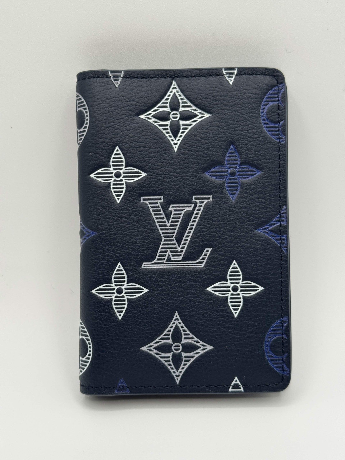 Louis Vuitton LV Pocket Organizer Wallet M29135 Navy Blue