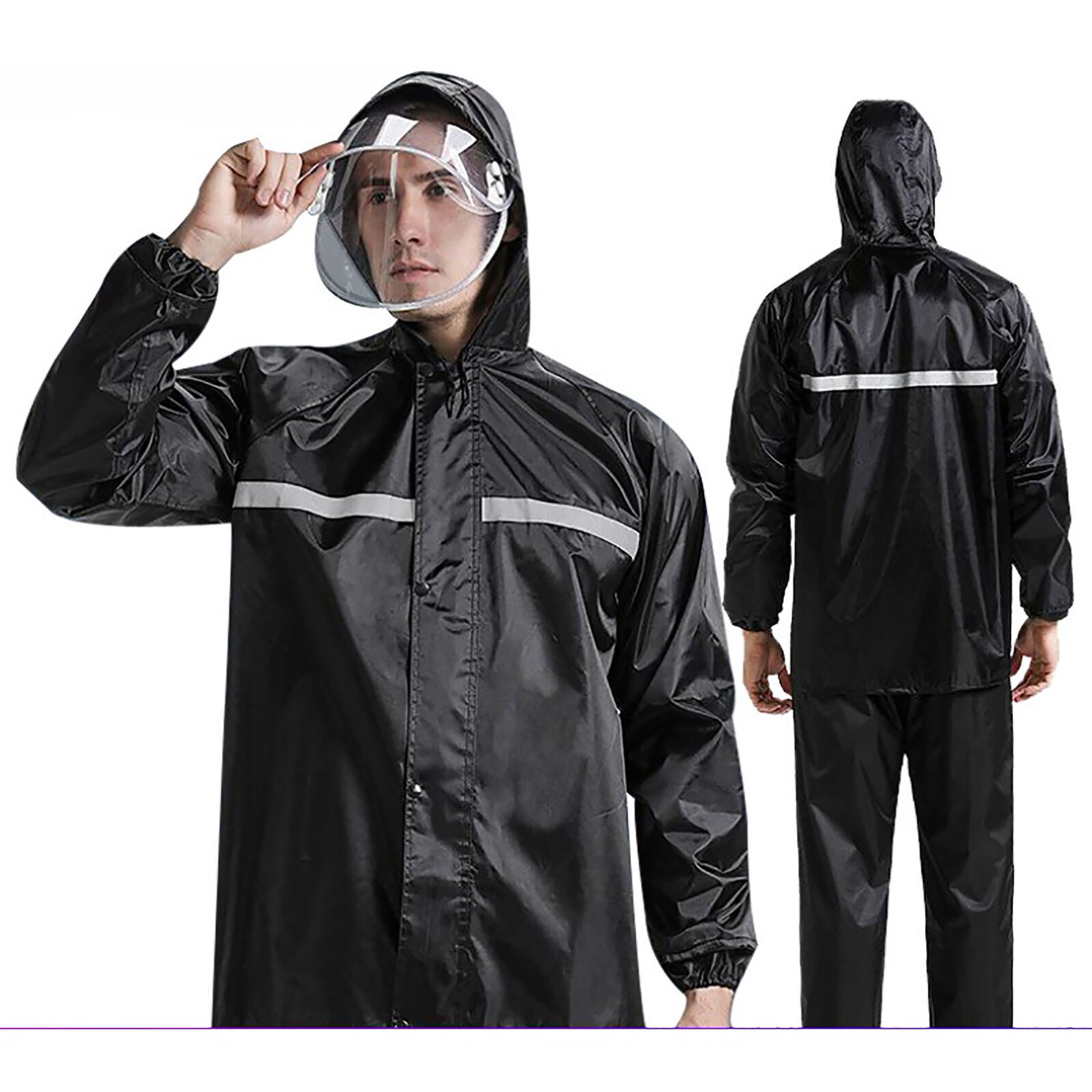 Men Women Rain Suits Jackets Pant Gear motorcycle hivis Waterproof Raincoat