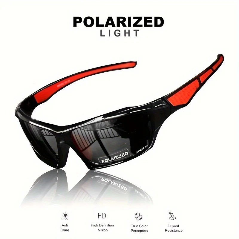 2025 Polarized Sports Sunglasses Men Driving Fishing Cycling UV400 C1 1Pc