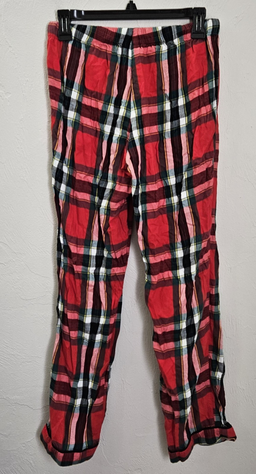 Victoria’s Secret Pajama Pants Size XXS Women’s Red Green Plaid Cotton Blend
