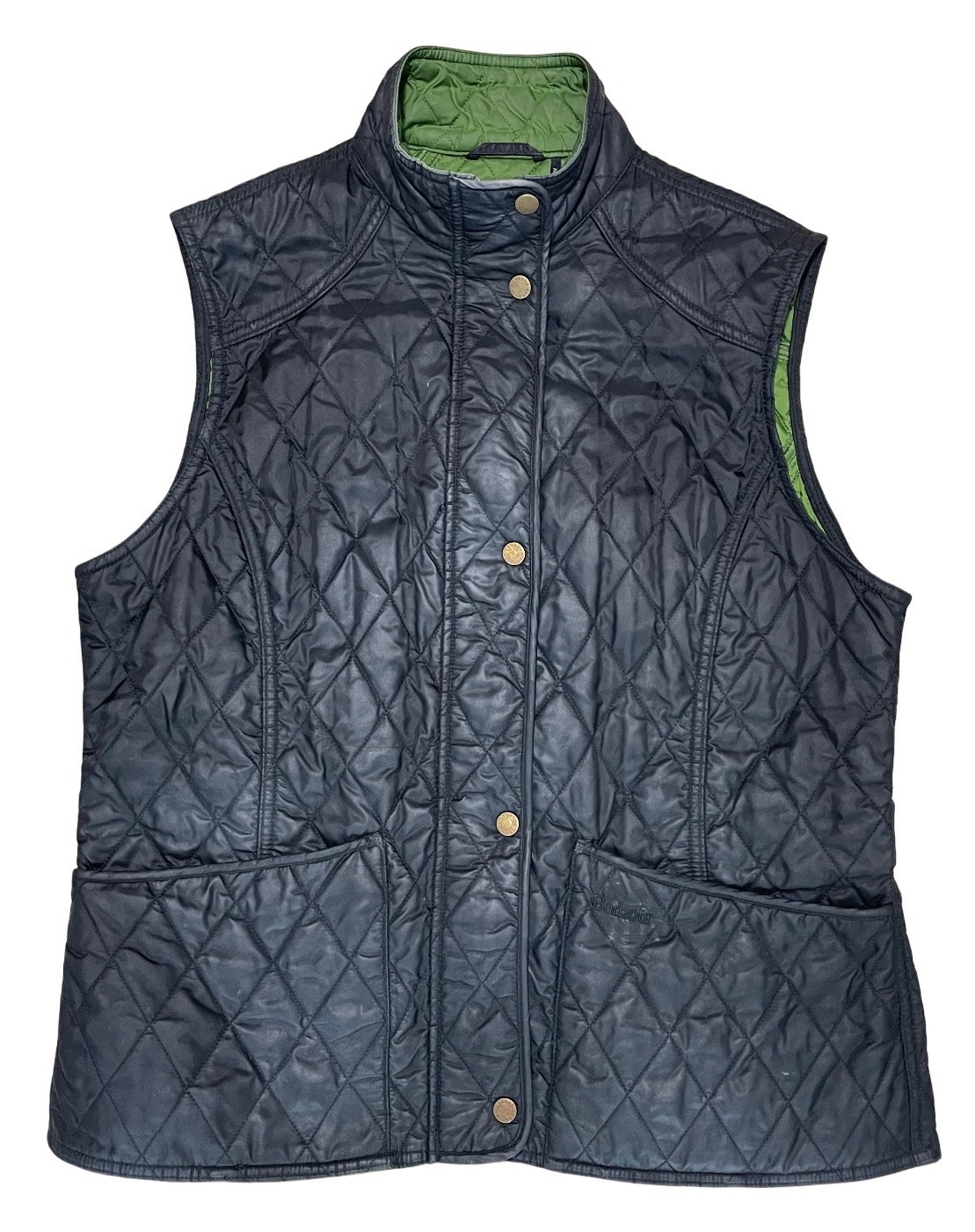 Ladies Barbour Summer Liddesdale Classic Quilt Waistcoat / Gilet Jacket Size 12