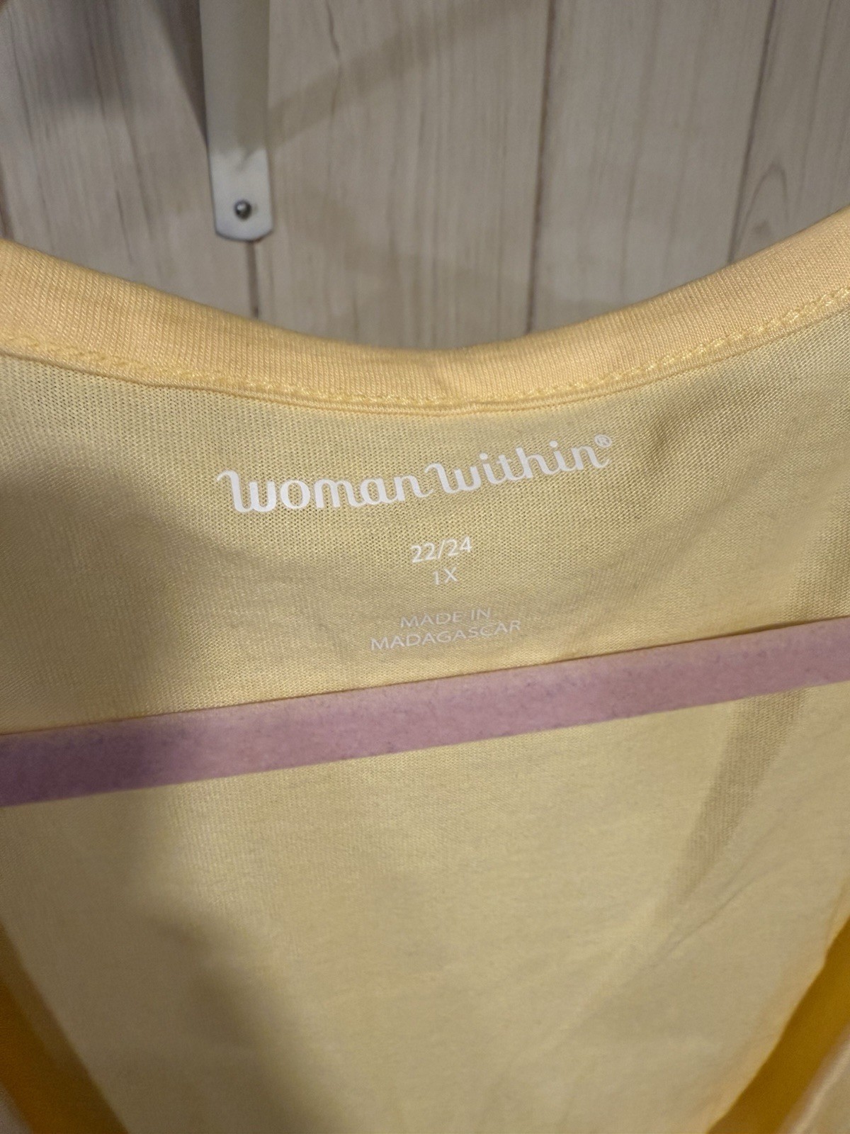 Woman Within 1X 22/24 Women’s Yellow Top
